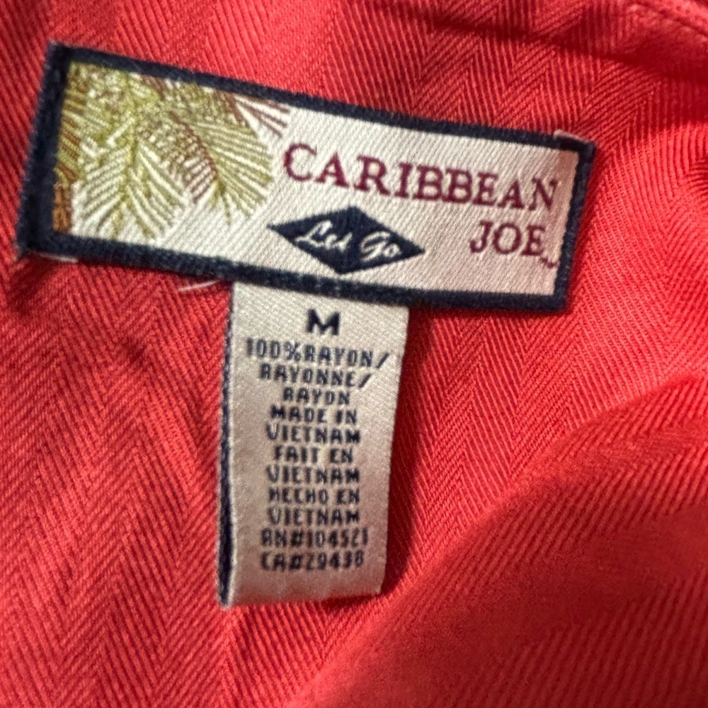Caribbean Joe Red Short Sleeve Midi Dress - Picture 5 of 8